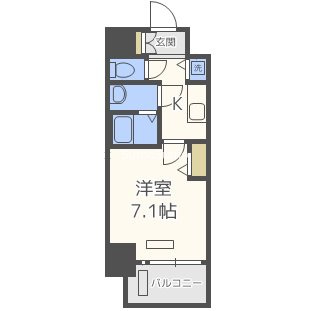 大阪市西区千代崎２丁目の賃貸マンションの間取り