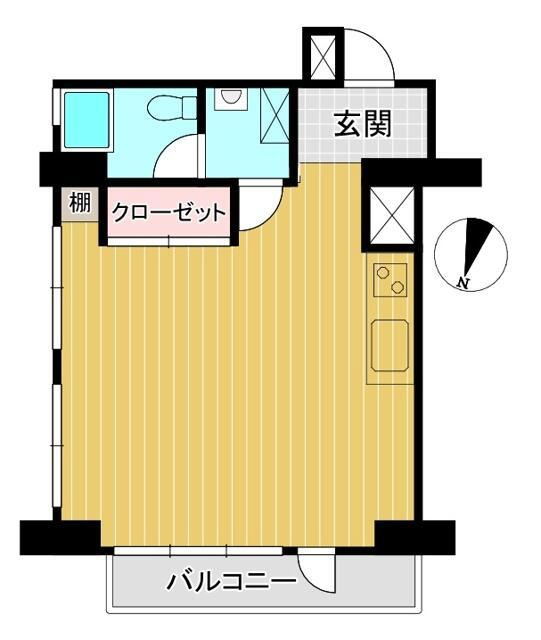 自由が丘セントラルマンションの間取り