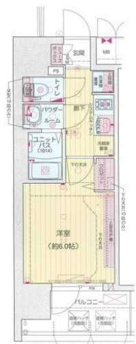 プレリス阿波座Bloomの間取り