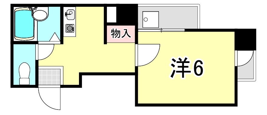 西宮市甲子園口６丁目の賃貸マンションの間取り