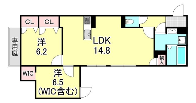 CORTE　BREEZA御影の間取り