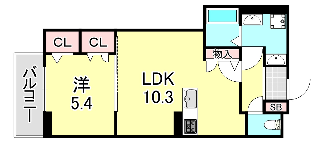 CORTE　BREEZA御影の間取り