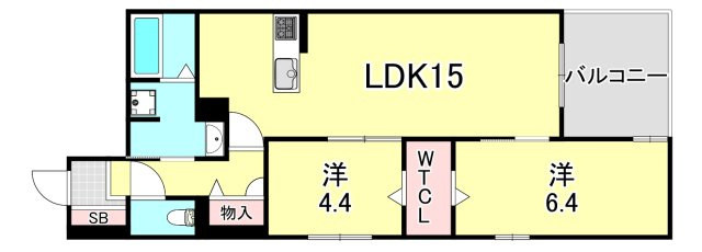 CORTE　BREEZA御影の間取り