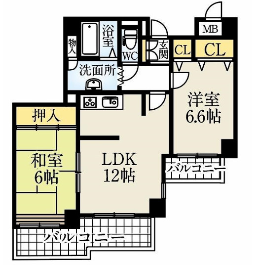 シティ南落合の間取り