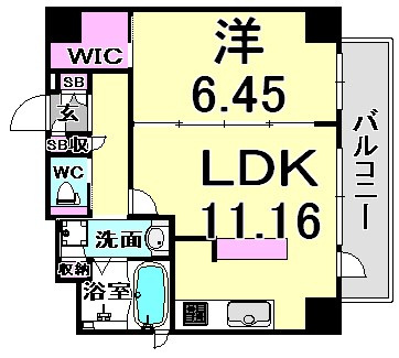 パラッツォロッサの間取り