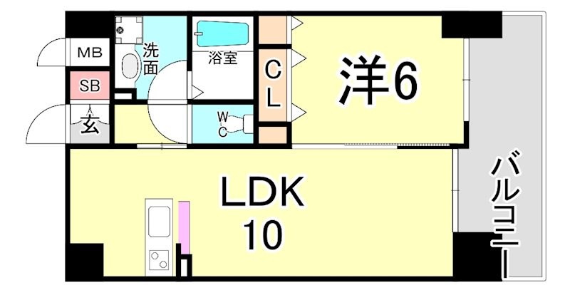 CITYSPIRE新神戸の間取り