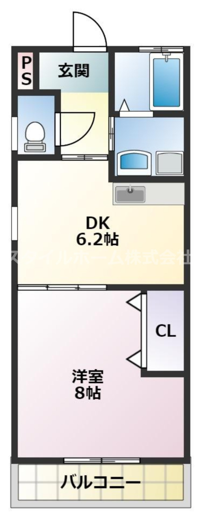 メゾンKの間取り|使いやすい間取りです。