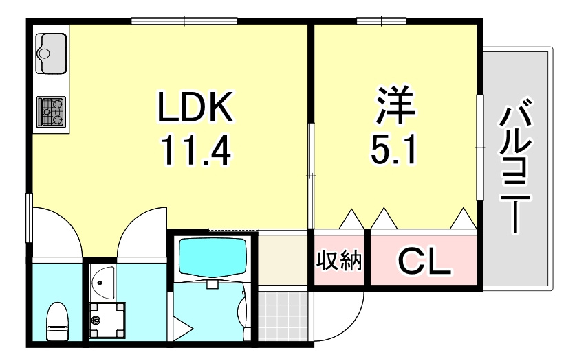 アムール畑原通の間取り