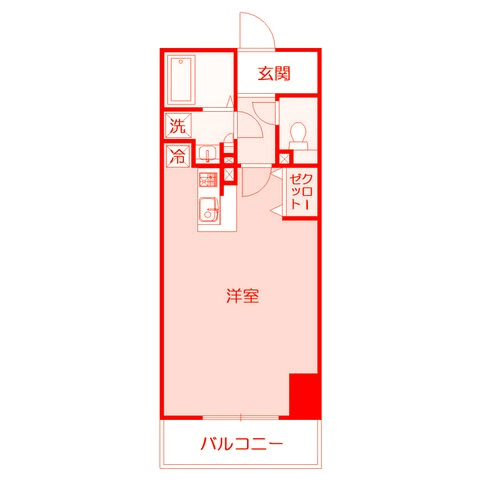 藤沢市石川の賃貸マンションの間取り