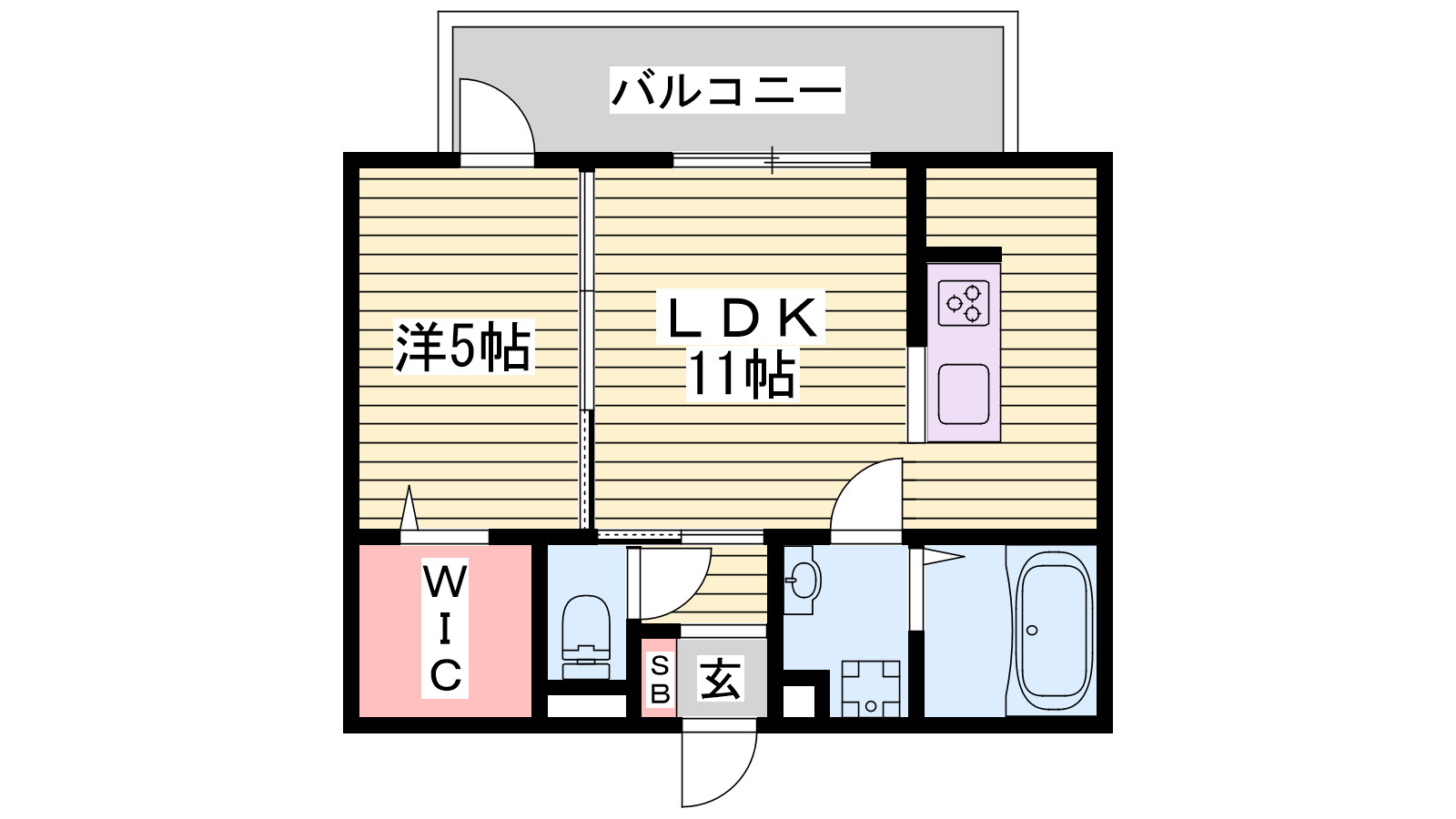 スマイルハートⅡの間取り