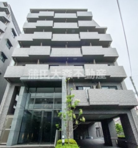 ルーブル仲六郷弐番館の外観|2014年3月築　RC鉄筋コンクリート造8階建て総戸数81戸の分譲賃貸マンション　壱番館弐番館が隣り合っています！東京都大田区仲六郷4丁目　京急本線六郷土手駅近