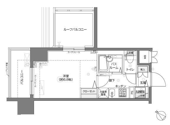フェニックス横濱関内ＢＡＹ　ＭＡＲＫＳの間取り