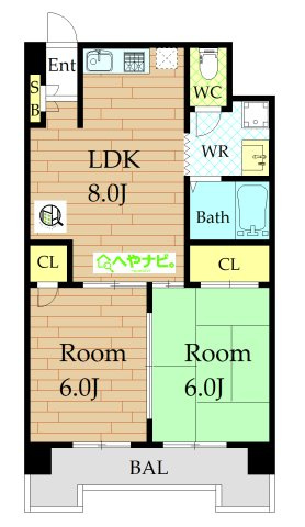 【間取り】 | 丸の内カジウラマンション