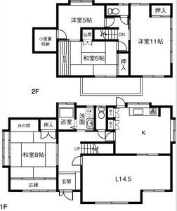 小牧市篠岡戸建の間取り