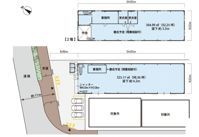 吹田市　倉庫の間取り
