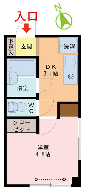 医大前Kコーポ の間取り