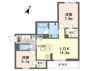 シャーメゾン神戸摩耶の間取り