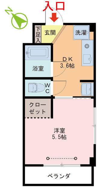 医大前Kコーポ の間取り
