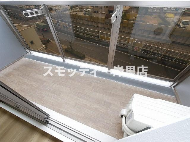 グランパシフィック難波南innovationのバルコニー|広々としたバルコニーです