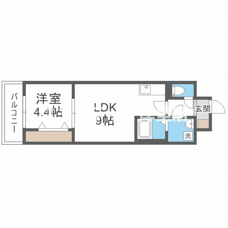 グランパシフィック難波南innovationの間取り