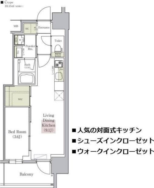 アーバネックス南森町EASTの間取り