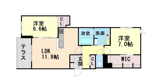 シャーメゾン神戸摩耶の間取り