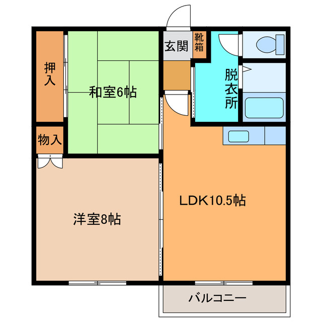 コーポ栄の間取り