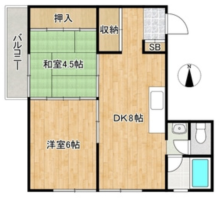 南松竹マンションの間取り|南松竹マンション　間取り