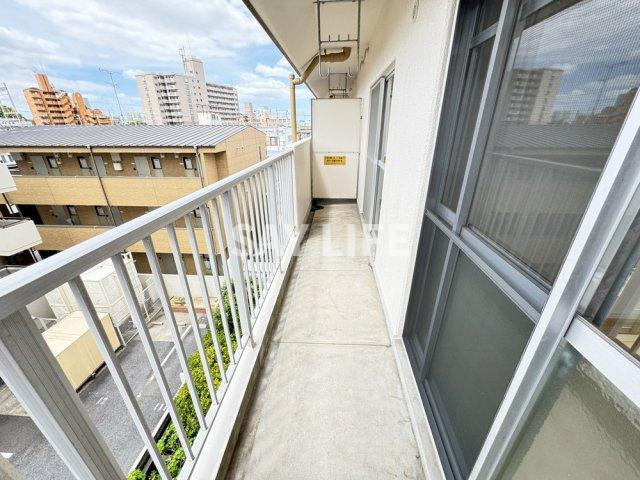 北本町パールハイツのバルコニー