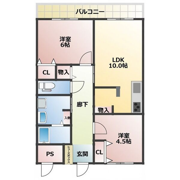 北本町パールハイツの間取り