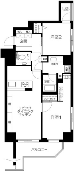【間取り】 | パルテール目黒青葉台