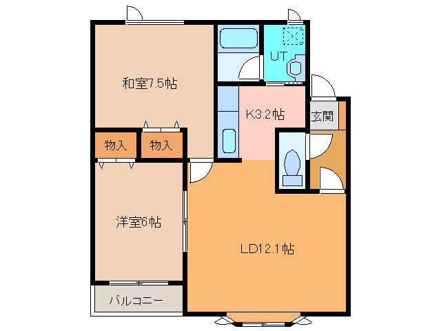 ショコラ61の間取り