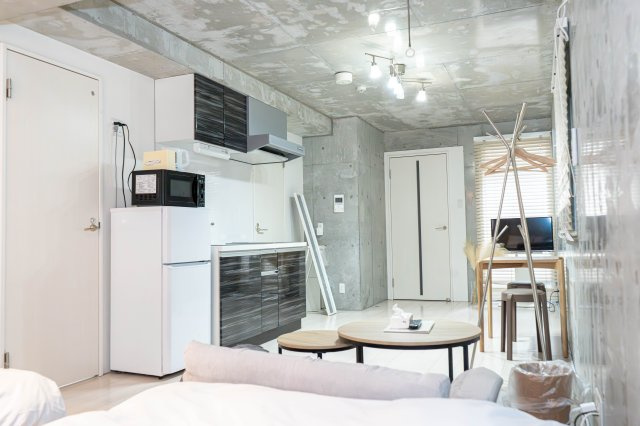COCOBNB DAIKOKUCHO NAMBA OSAKAの居間・リビング