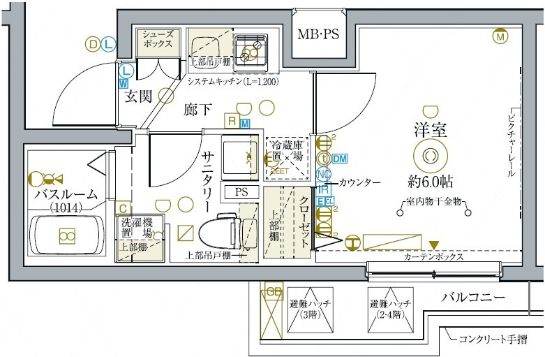 クレヴィスタ新小岩の間取り