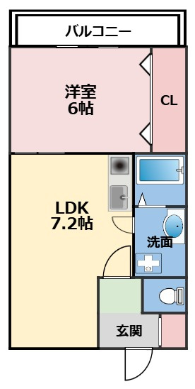 ハーミッツセル門真の間取り