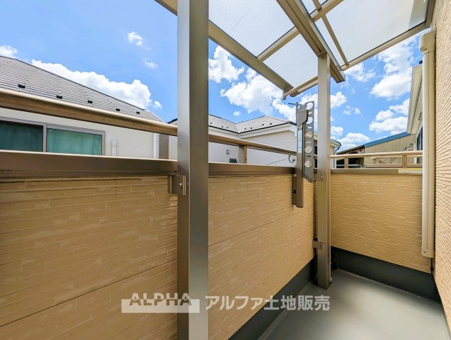 東村山市恩多町5丁目　中古一戸建　2020年築のバルコニー|広々としたバルコニーです