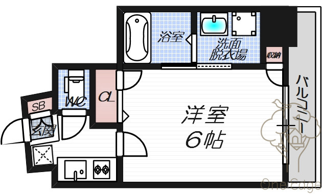 Luce Shinfukushimaの間取り