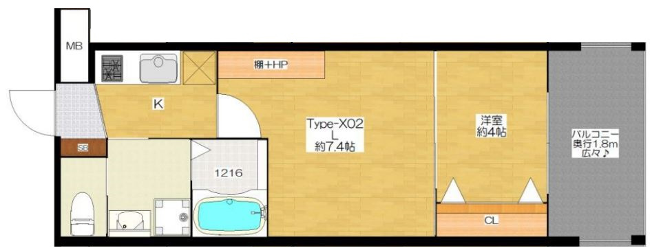Kaunis都島の間取り