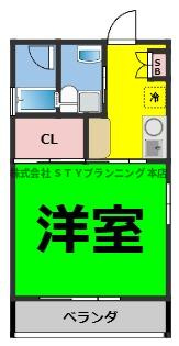 仲介手数料0！！リバーフロントレジデンスの間取り