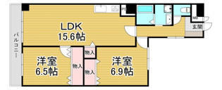 パレロワイヤル武庫之荘の間取り