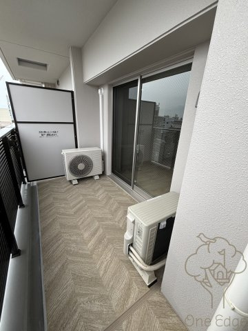 スプランディッド福島WESTのバルコニー