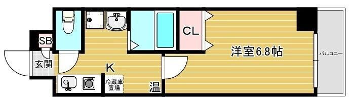 サウスヒルズ難波Ⅲ番館の間取り