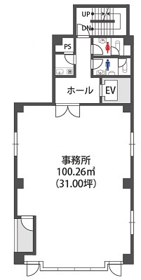 上本町I.B.Pタワー5階の間取り