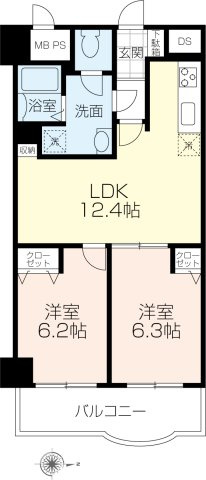 新所沢サニーハイツの間取り