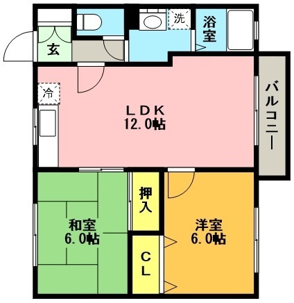 パセオ今田Ⅰの間取り