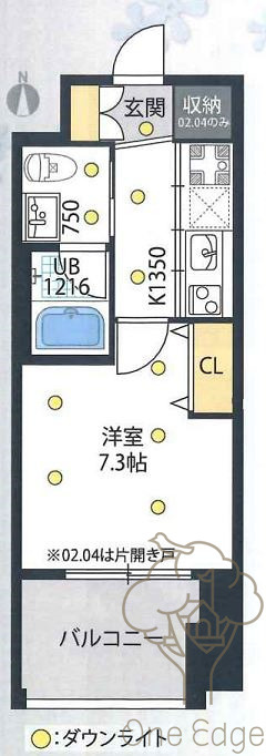 イノセント堂山の間取り