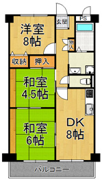 クローバーハイツ西台の間取り