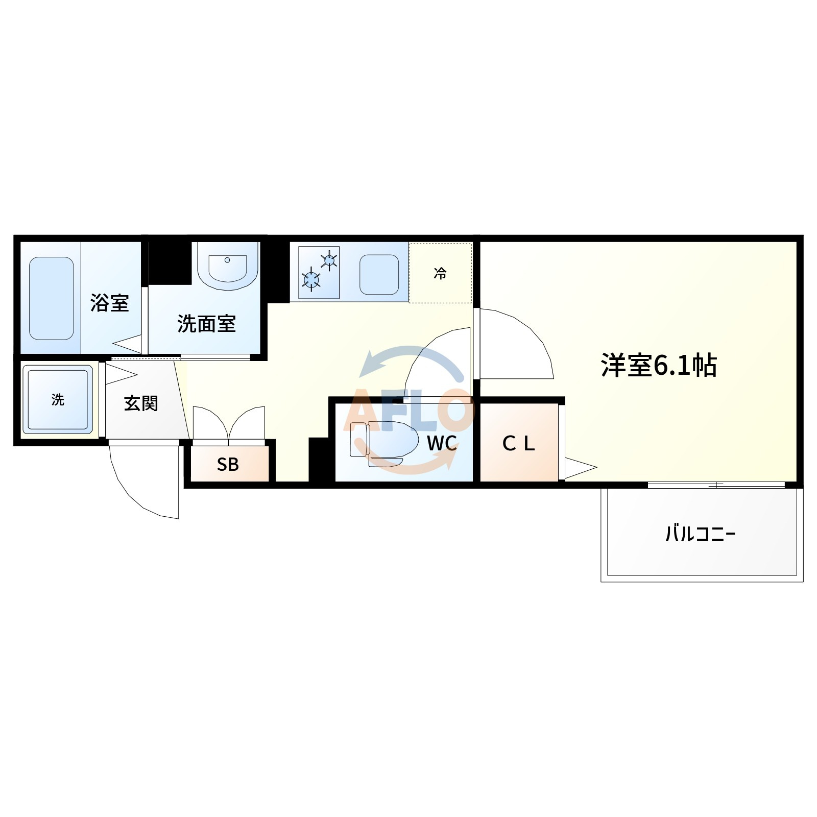 ヴェルメゾン三津屋中の間取り|間取り