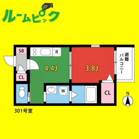 シアヴィータ名古屋　名古屋市賃貸　仲介手数料無料の間取り