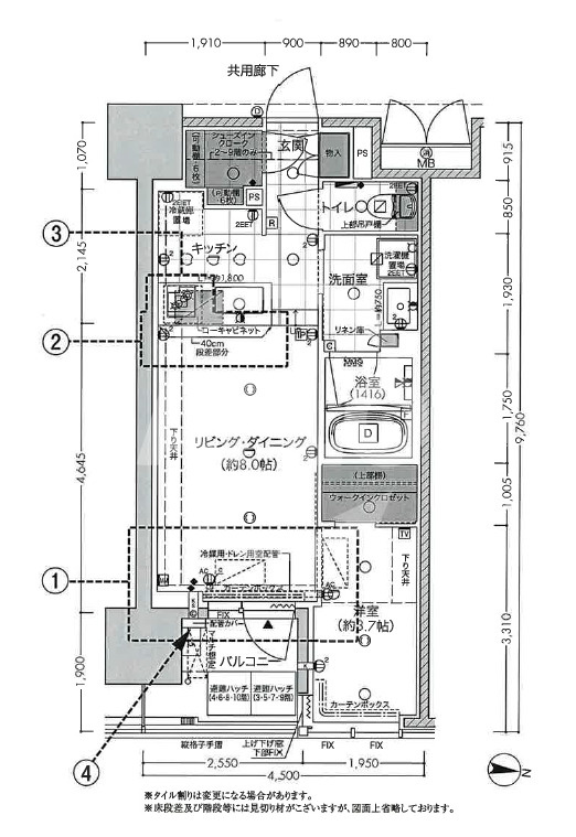 THE HIGH HORIEの区画図|THE HIGH HORIE(ザ ハイ ホリエ)　図面